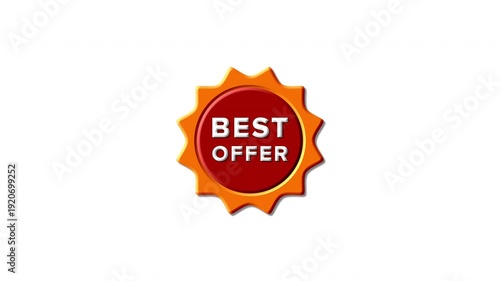 Best Offer Sale Badge Loop (Alpha Channel)