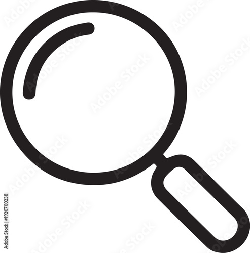 vector magnifying glass icon