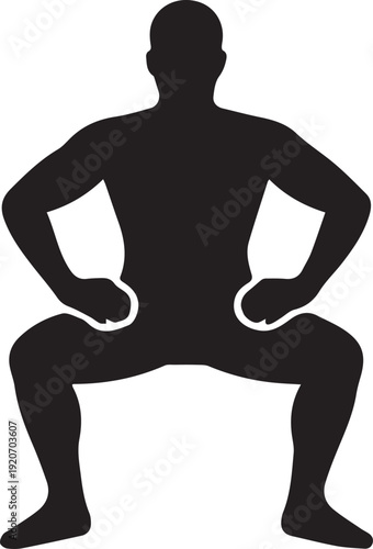 awesome sumo squat icon