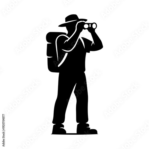 Scout silhouette illustration vector icon
Vector illustration on a white background