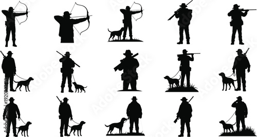 vector silhouettes of people