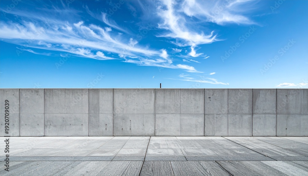 Obraz premium empty room with sky