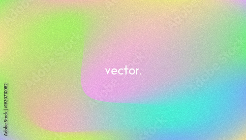 Noise Gradient Background. Abstract Grainy Bg In Pink, Purple And Blue Colors. Iridescent Hologram. Pearlescent Holographic Texture With Rainbow Foil. Dynamic Plastic Glow And Neon Flow