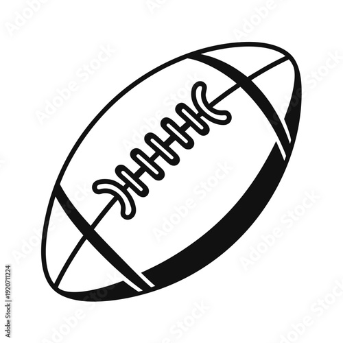 Football Trophy and Medal Outline Icons