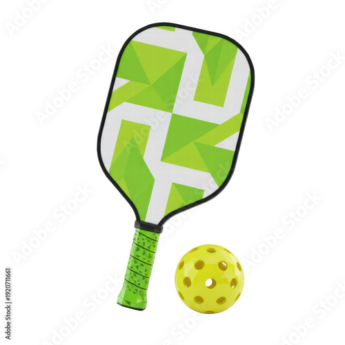 Wallpaper Mural Pickleball paddle and ball Torontodigital.ca