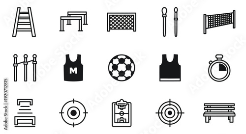 Home decoration objects are displayed as solid black icons.