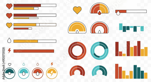 Health, Mana and Stamina Systems for Video Games – Vector Bundle