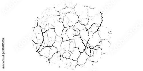 Texture soil dry crack background pattern of drought lack of water of nature white black old broken.
