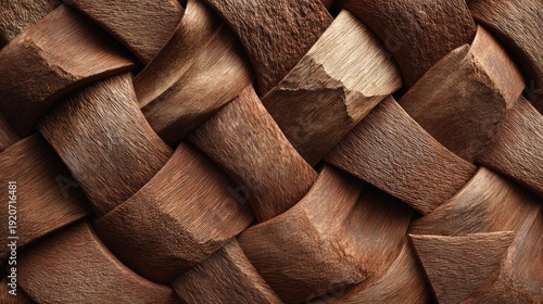 Woven natural texture of dried palm leaves