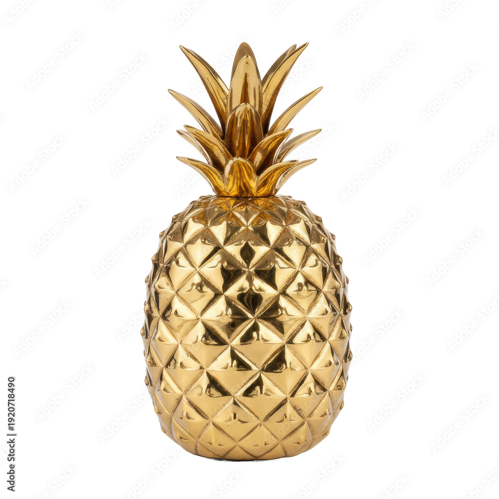 Obraz premium Gold pineapple decor object