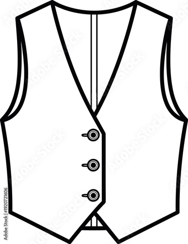 Formal waistcoat or vest for men