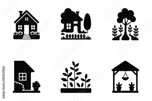 House and Garden Icons Set