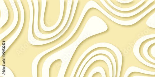 A seamless yellow abstract background vector illustration features a decorative spiral pattern with sand texture and macro onion shapes in a swirl ornament design