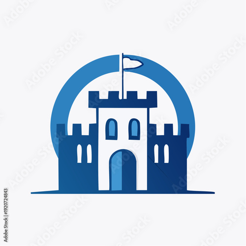 Castle Logo - Symbol of Strength, Security, and Heritage