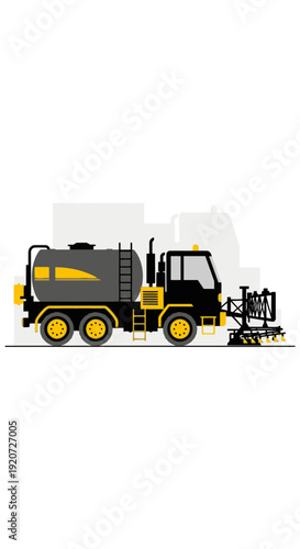Industrial Asphalt Paving Truck Equipment Construction Machinery For Road Works