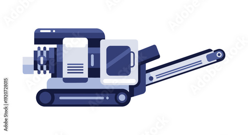 Industrial Conveyor Belt System For Material Transport And Processing