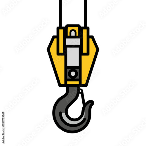 Industrial Crane Hook Lift Mechanism For Heavy Duty Lifting And Construction Projects