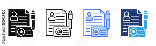 Enrollment icon sheet multiple style collection