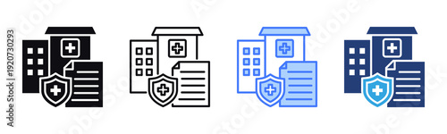 Medicaid icon sheet multiple style collection