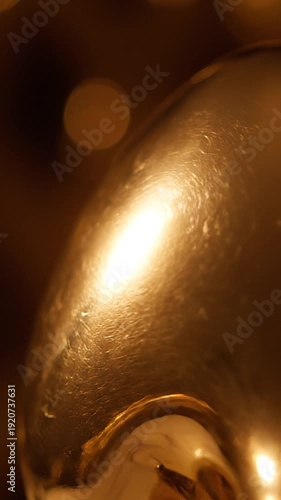 Close-up of shiny metal surface.