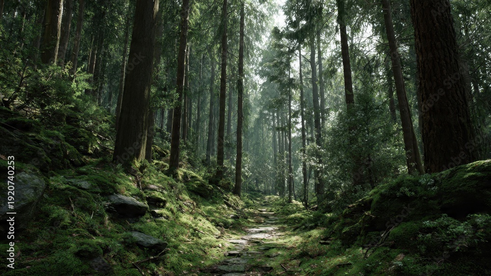 Obraz premium Enchanted Forest Path