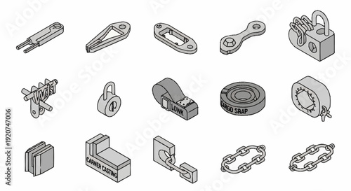 Various Mechanical Parts and Components.