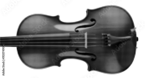 Timeless Melody: A detailed and artistic close-up captures the elegance of a violin, its curves and intricate details highlighted.