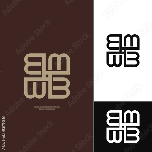 Modern letter B logo designed to rotate 180 degrees while maintaining its form, symbolizing balance, harmony, and sustainability. The mirrored structure represents continuity and long-term growth.