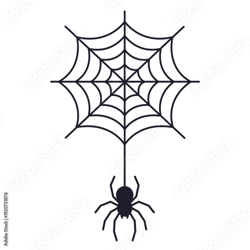 Flat vector illustration of a stylized nautilus seashell with curved spiral shape and orange striped pattern. For card, sea, ocean, beach, vacation, tropical and summer design. Hand drawn. Isolated.