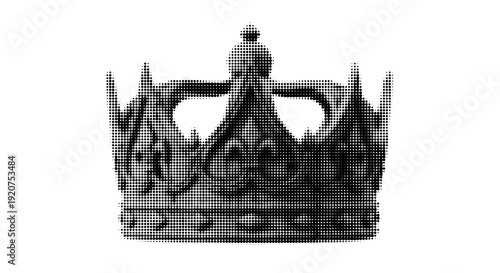 Monarch's Adornment: An imposing, intricately designed crown, a symbol of sovereignty and regal authority, is isolated, offering a stark contrast and emphasizing its symbolic significance.
