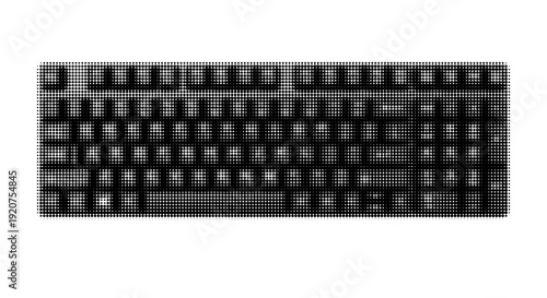 Black Keyboard in High Angle View: A high-angle shot showcasing a sleek, black keyboard, its keys neatly arranged, ready for typing and input commands. The image focuses on design and functionality.