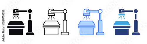 X-Ray Machine icon sheet multiple style collection