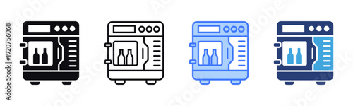 Sterilizer icon sheet multiple style collection