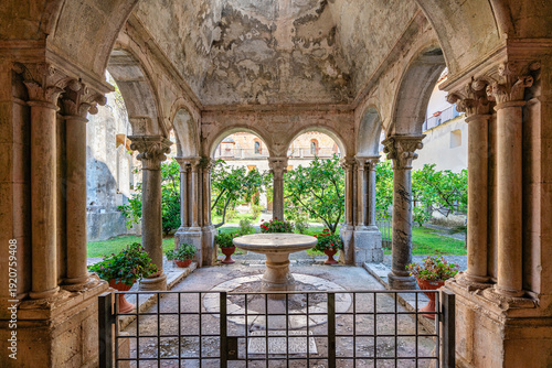 Quadro em tela The marvelous Fossanova Abbey near the city of Priverno, in the province of Latina, Lazio, Italy