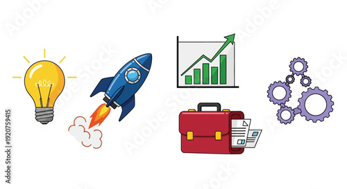 Business Startup and Growth Concepts.