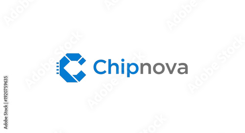Chipnova company logo design on white background.