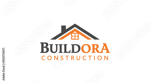 Buildora Construction Company Logo Design Template.