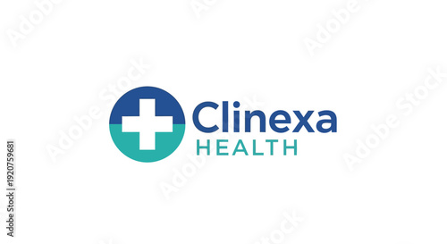Clinexa Health Logo Medical Healthcare Symbol.