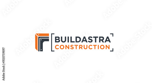 Buildastra Construction Company Logo Design.