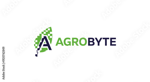 Agrobyte logo with green leaf and modern typography.
