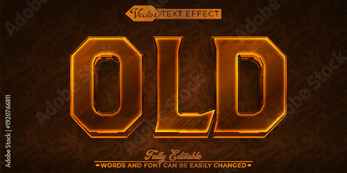  Old Vintage Ancient Classic Retro Vector Fully Editable Smart Object Text Effect