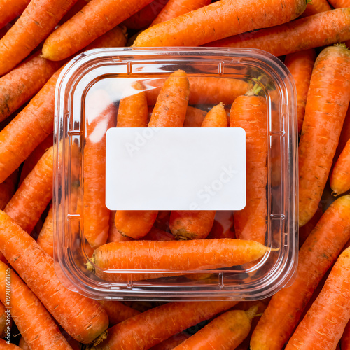 Beautiful carrot background. Organic carrots in the supermarket