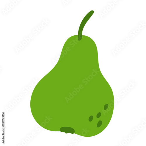 Cartoon Pear Fruit. Positive Vibrant Cute Decoration. Happy Vibes Cafe Menu Decoration Icon Element. Birthday Greeting Party Card Retro Decor Part. Logo Label Funny Cartoon Graphic