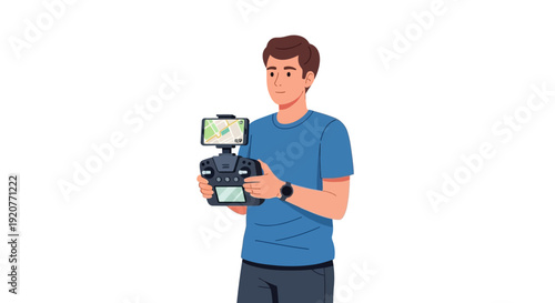 Man holding camera and smartphone together.