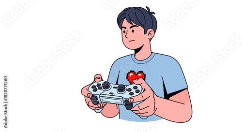 Man Holding Game Controller and Bottle.