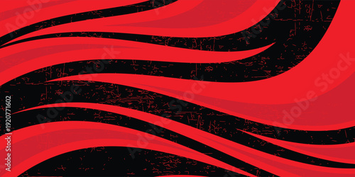 Abstract background with red spikes and zigzag line pattern and some copy space area