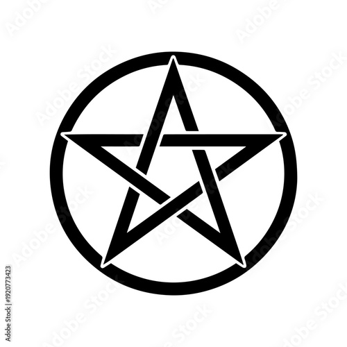 Pentagram illustration vector icon Vector illustration on a white background