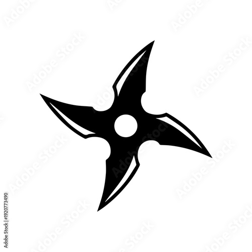 Shuriken illustration vector icon Vector illustration on a white background