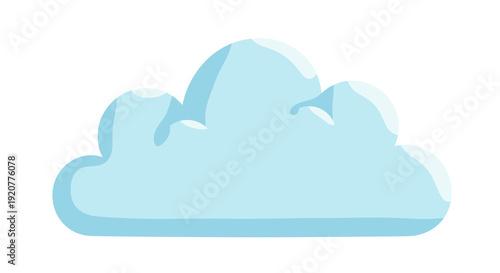 Cartoon cloud shape