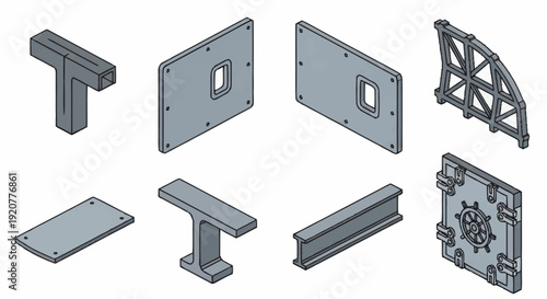 Metal Brackets and Steel Fixings Assorted.